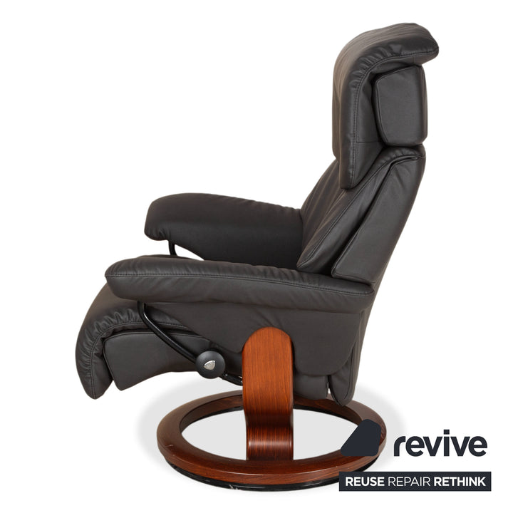 Stressless Dream Leder Sessel Schwarz Anthrazit Grau Braun inkl. Hocker