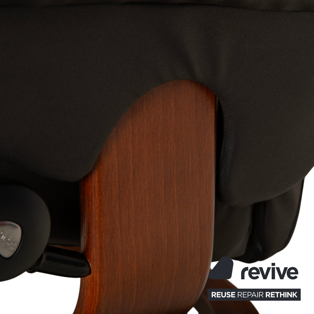Stressless Dream Leder Sessel Schwarz Anthrazit Grau Braun inkl. Hocker