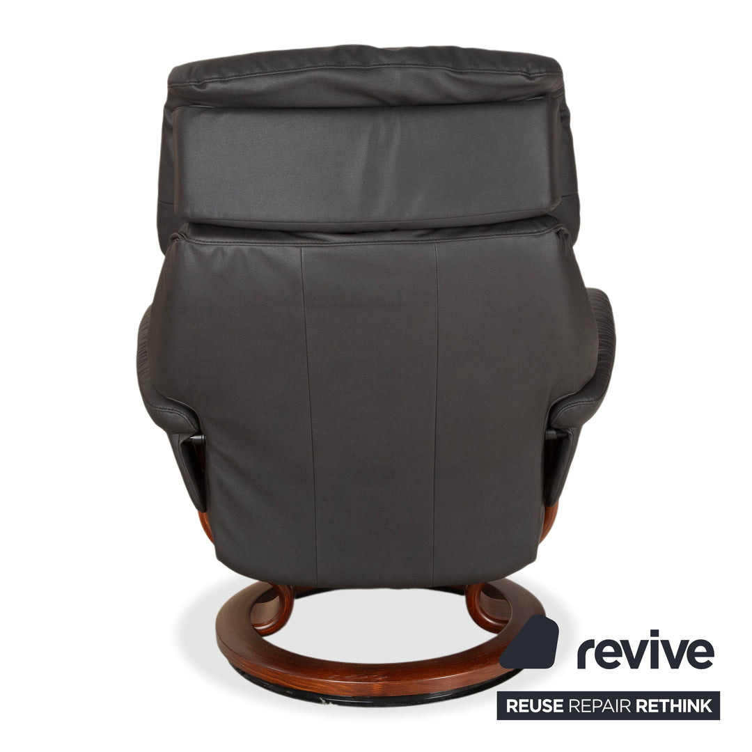 Stressless Dream Leder Sessel Schwarz Anthrazit Grau Braun inkl. Hocker