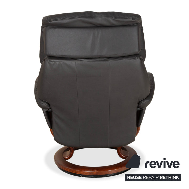 Stressless Dream Leder Sessel Schwarz Anthrazit Grau Braun inkl. Hocker