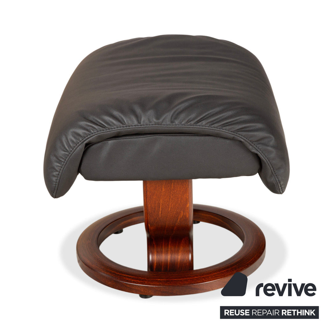Stressless Dream Leder Sessel Schwarz Anthrazit Grau Braun inkl. Hocker