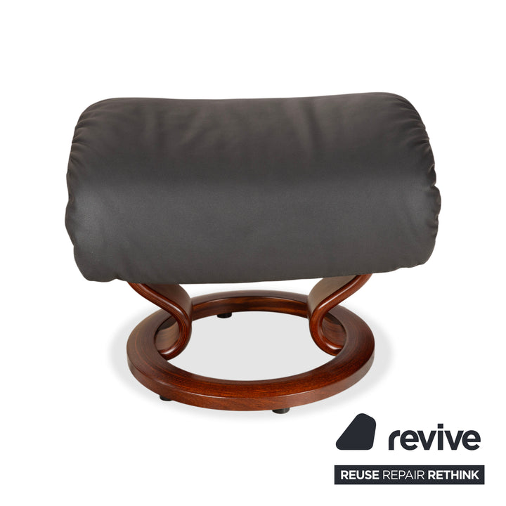 Stressless Dream Leder Sessel Schwarz Anthrazit Grau Braun inkl. Hocker