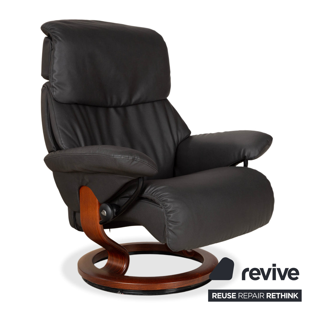 Stressless Dream Leder Sessel Schwarz Anthrazit Grau Braun inkl. Hocker