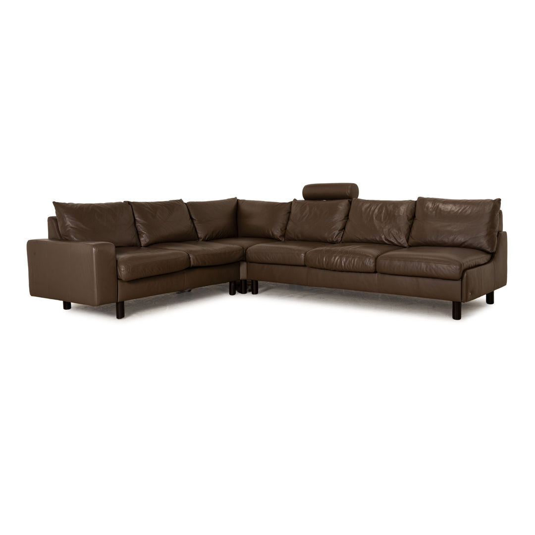 Stressless E 200 Leather Corner Sofa Brown Sofa Couch