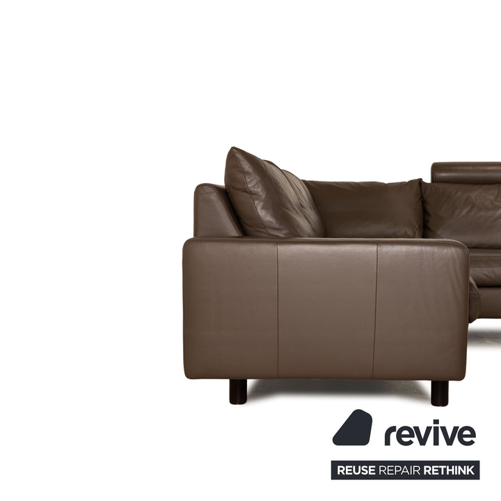 Stressless E 200 Leder Ecksofa Braun Sofa Couch