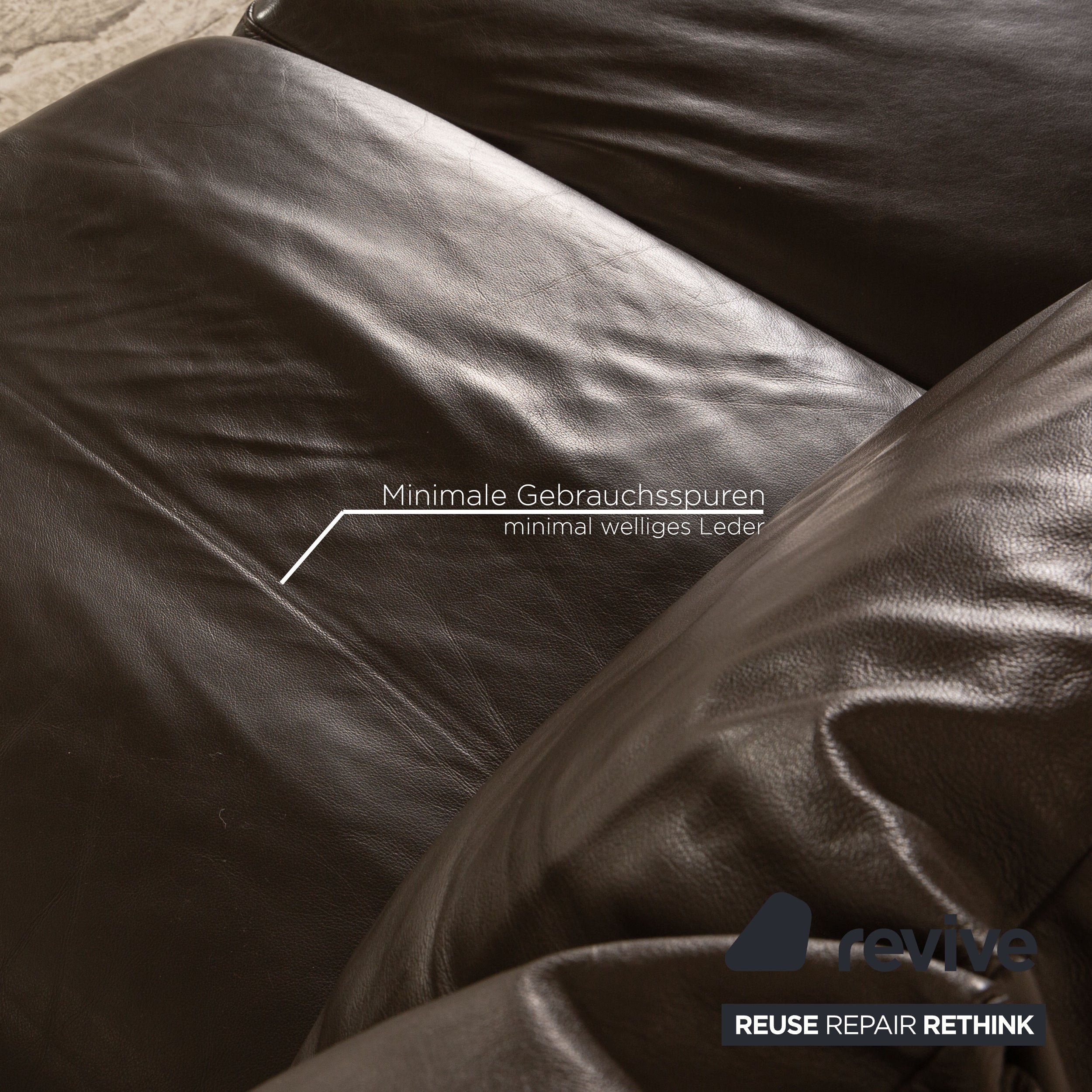 Canapé d'angle en cuir Stressless E 200 marron