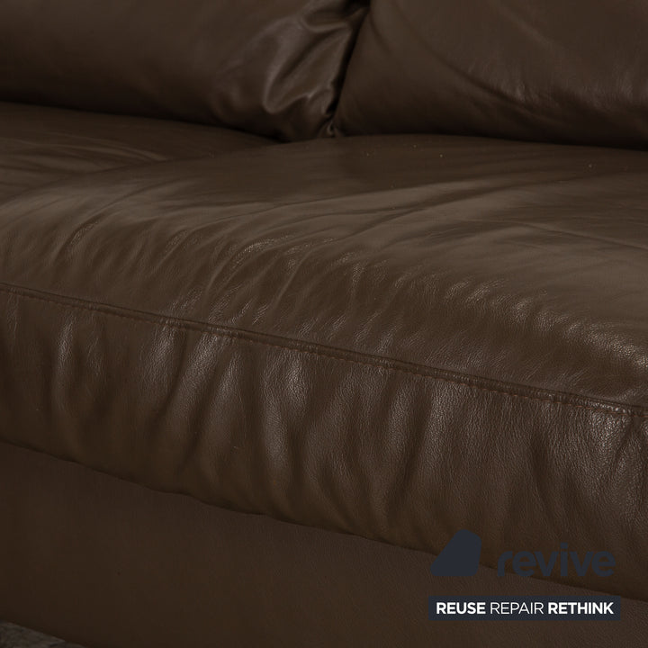 Stressless E 200 Leather Corner Sofa Brown Sofa Couch