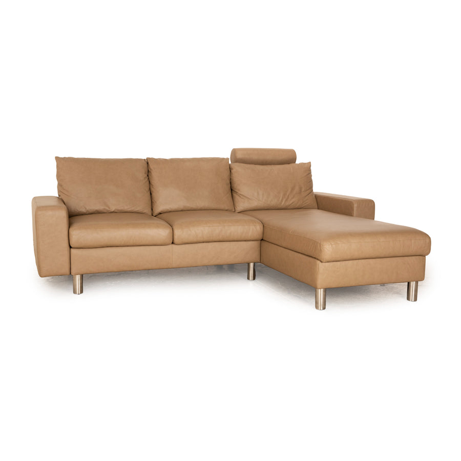 Stressless E 200 Leder Ecksofa Braun Taupe Recamiere Rechts Sofa Couch