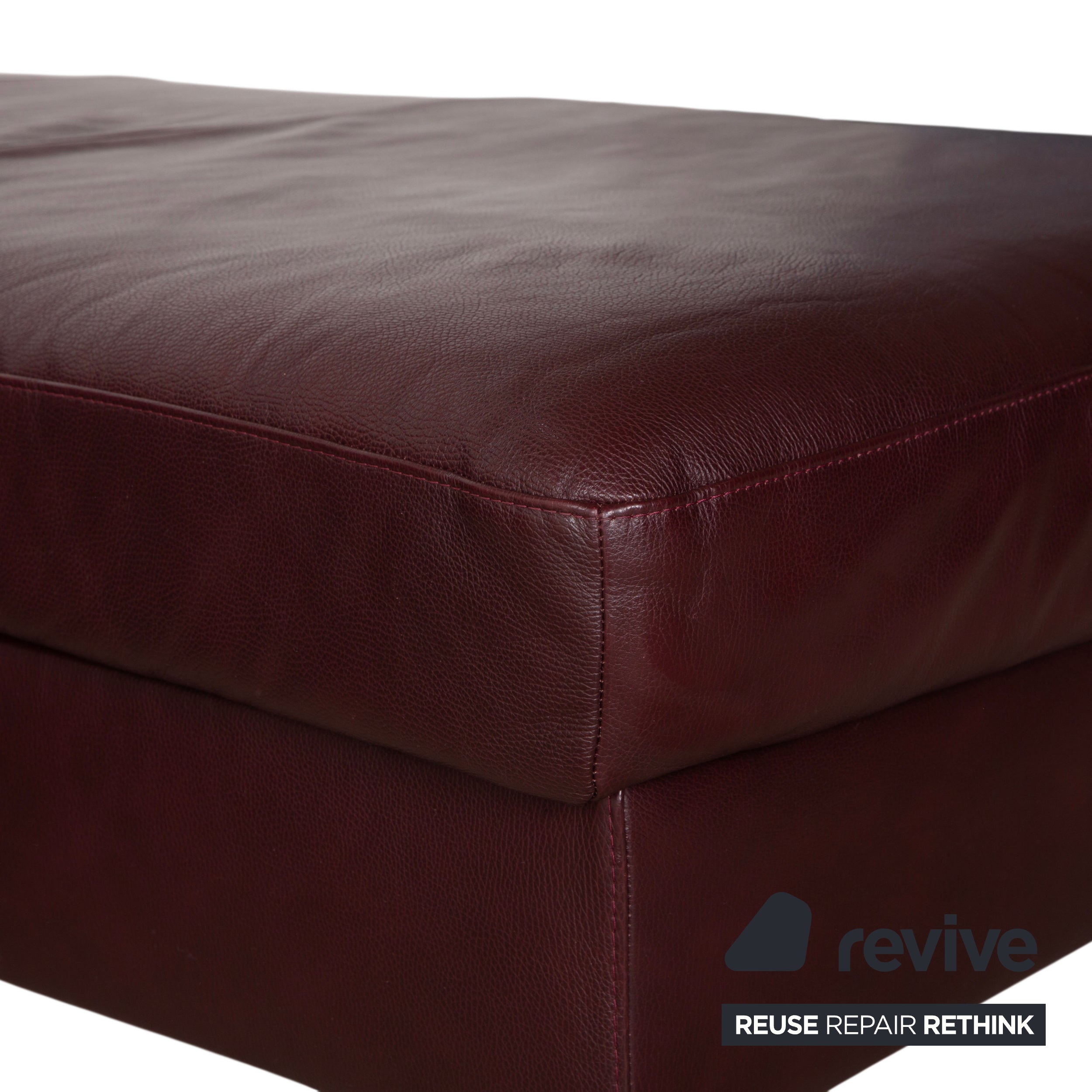 Stressless E200 Leather Corner Sofa Red Bordeaux Sofa Couch