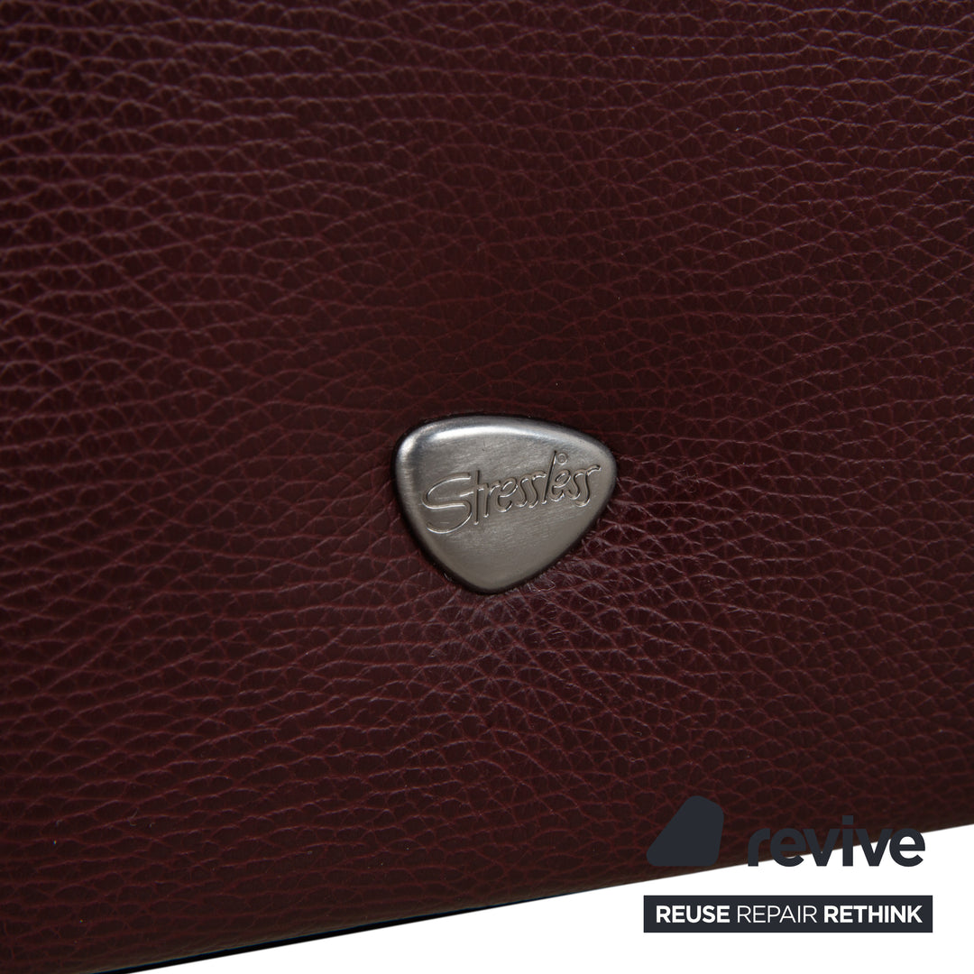 Canapé d'angle en cuir Stressless E200 rouge bordeaux