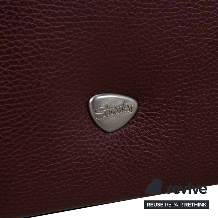 Canapé d'angle en cuir Stressless E200 rouge bordeaux