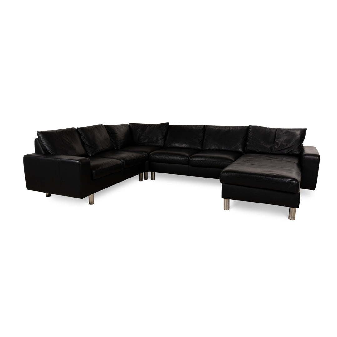 Stressless E200 Leder Ecksofa Schwarz Recamiere Rechts Sofa Couch