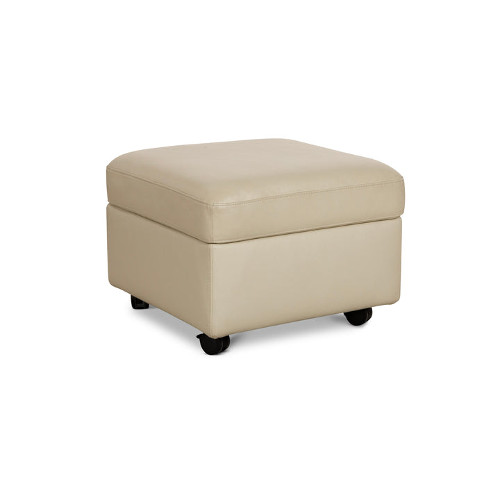 Stressless E200 Leder Hocker Creme