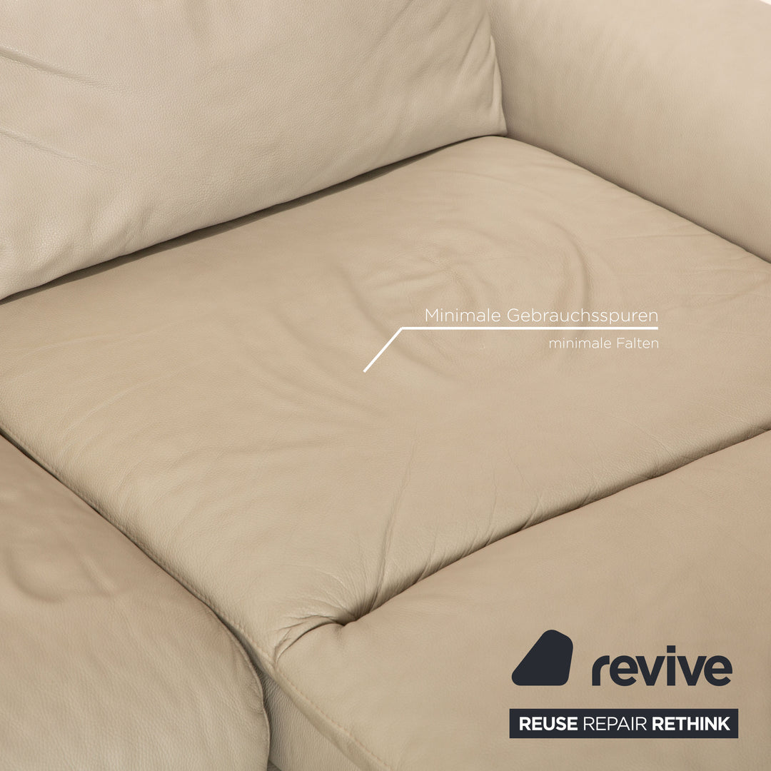 Stressless E300 Leather Corner Sofa Gray Recamiere Right Sofa Couch