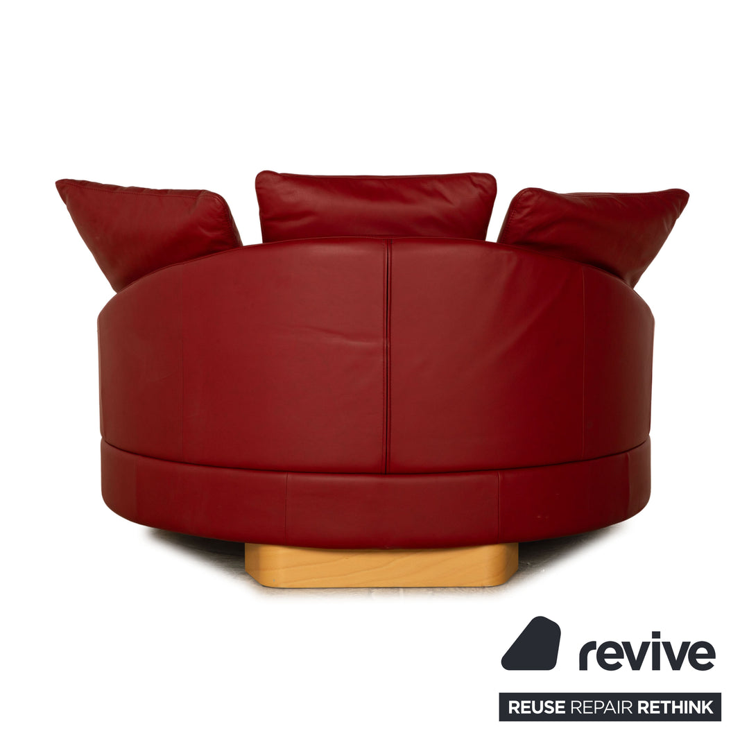 Stressless Corner Part XXL Leather Armchair Red Lounger Couch Sofa