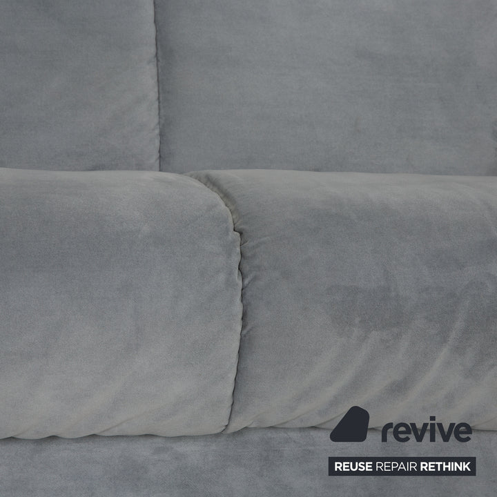 Stressless Ekornes Stoff Zweisitzer Blau Sofa Couch