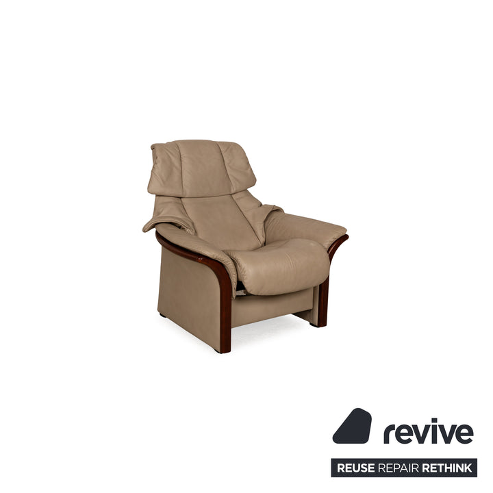 Fauteuil en cuir Stressless Eldorado Beige Crème fonction manuelle