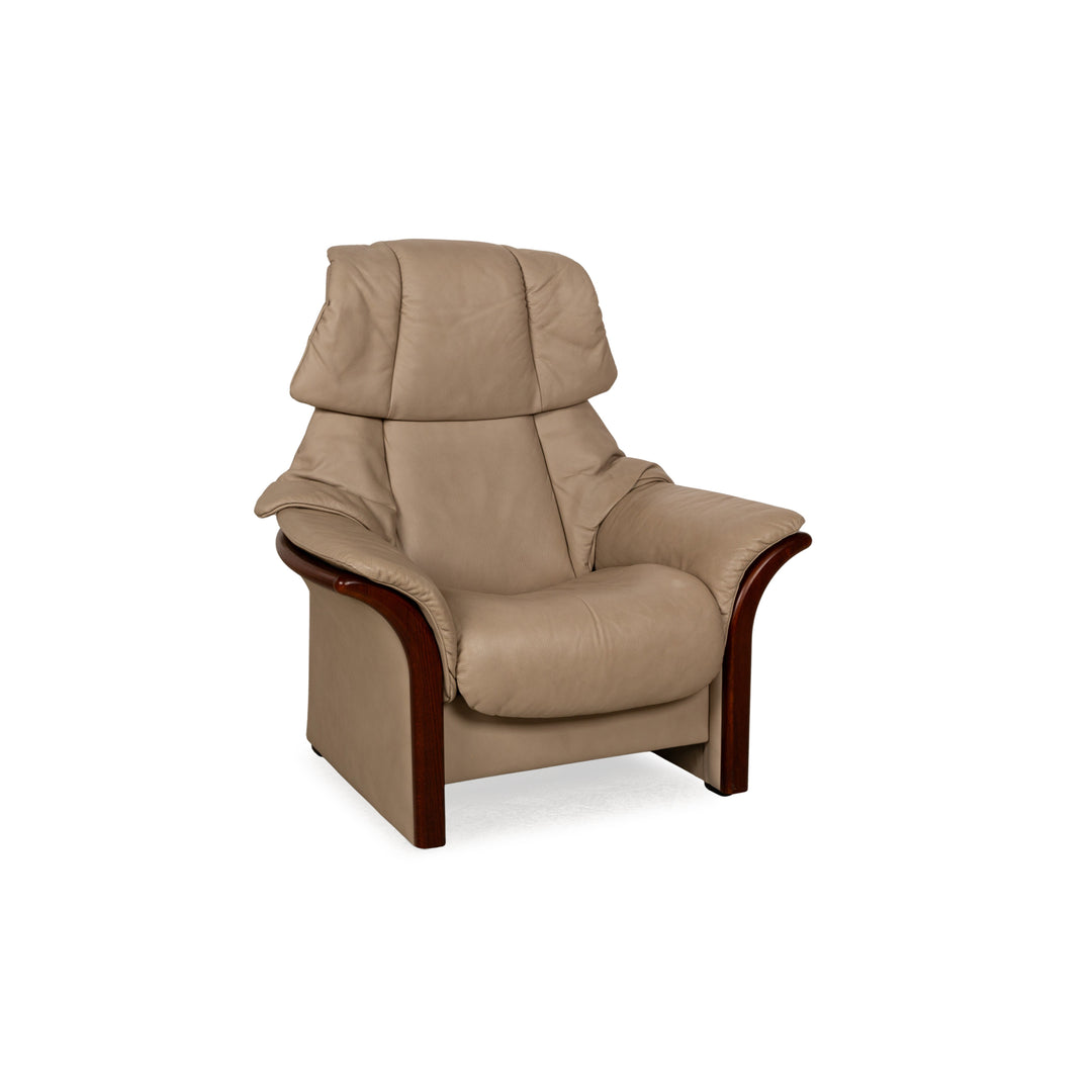 Fauteuil en cuir Stressless Eldorado Beige Crème fonction manuelle