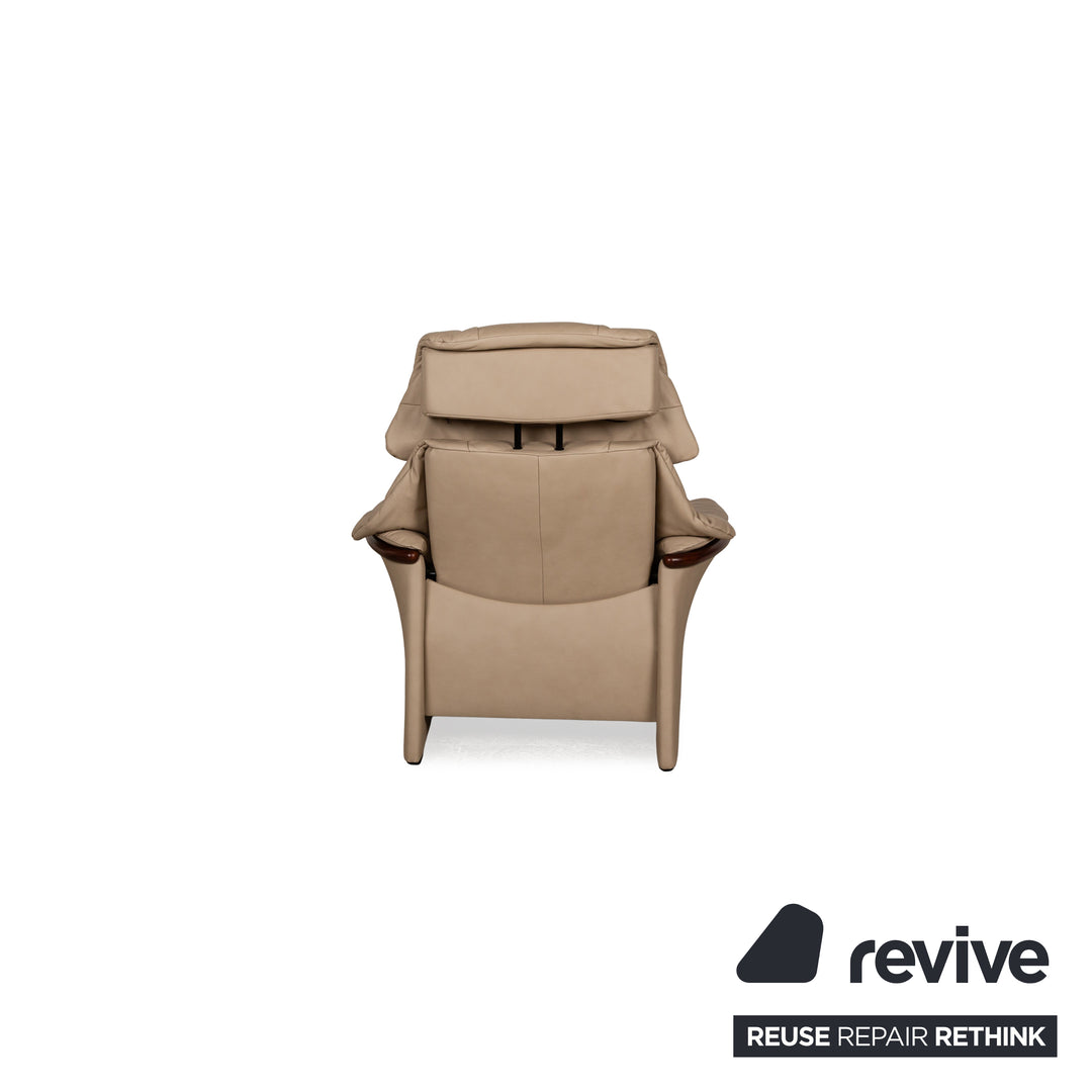 Fauteuil en cuir Stressless Eldorado Beige Crème fonction manuelle