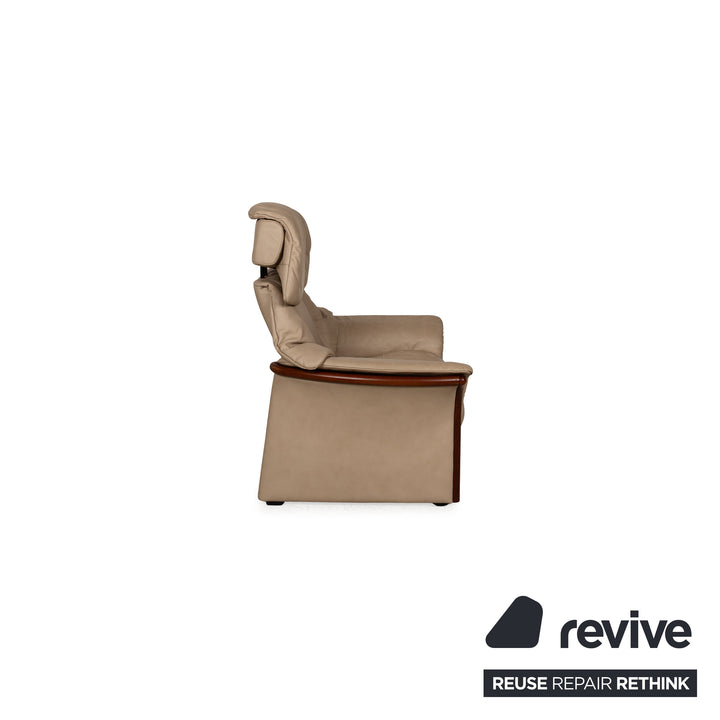 Stressless Eldorado Leder Sessel Beige Creme manuelle Funktion