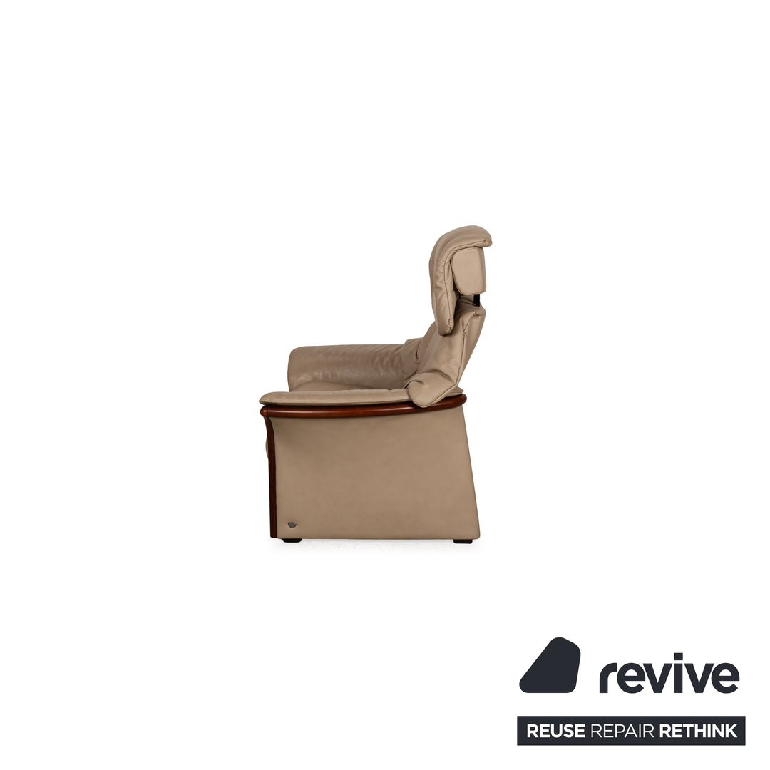 Fauteuil en cuir Stressless Eldorado Beige Crème fonction manuelle