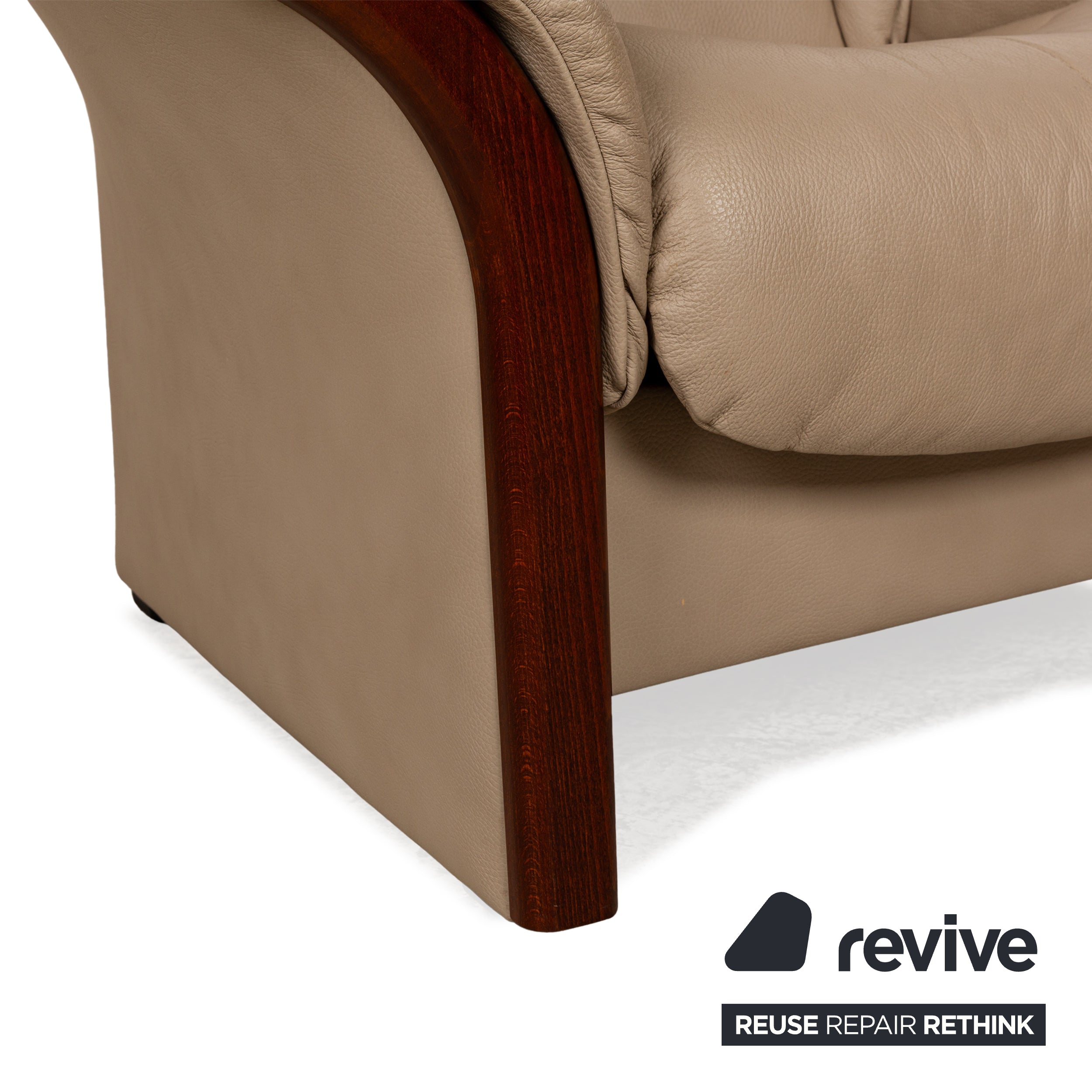 Stressless Eldorado Leather Armchair Beige manual function