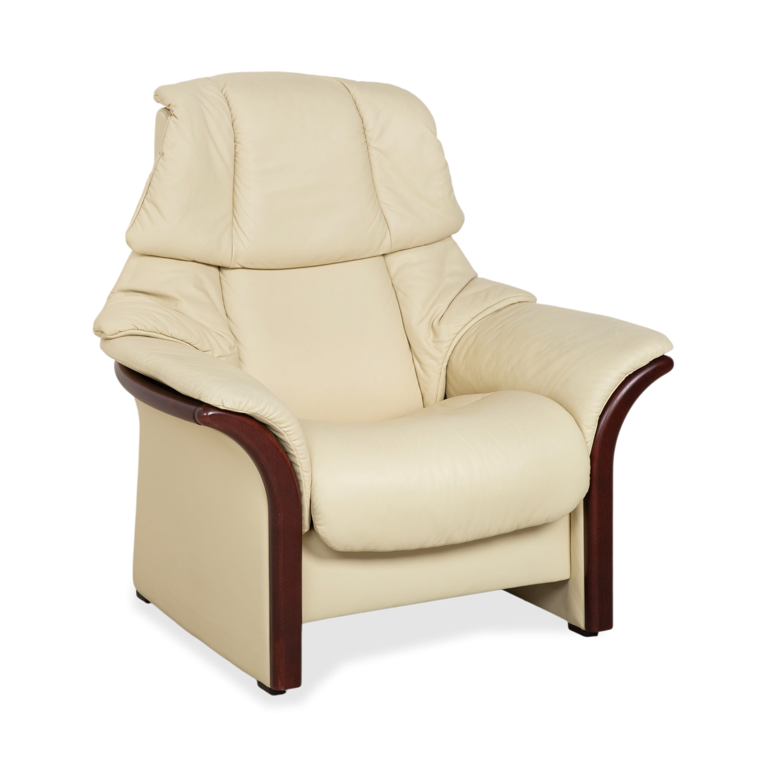 Stressless Eldorado Leather Recliner Cream Beige Manual Function