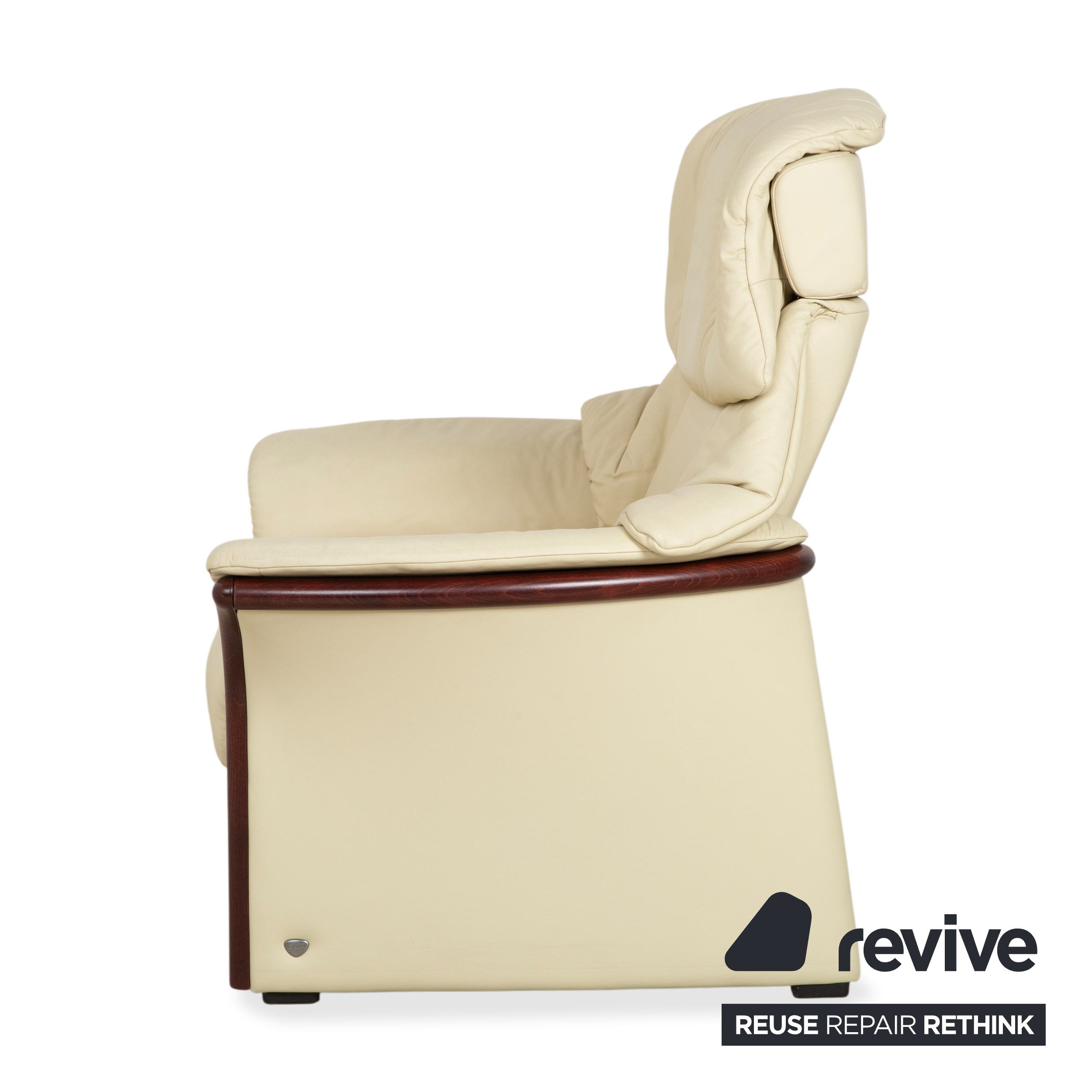 Stressless Eldorado Leather Recliner Cream Beige Manual Function