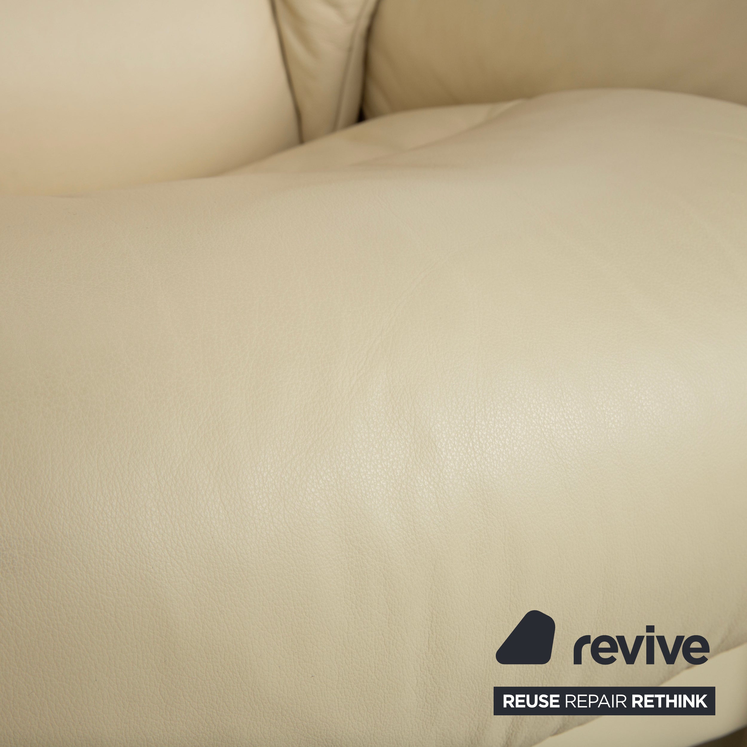 Stressless Eldorado Leather Recliner Cream Beige Manual Function