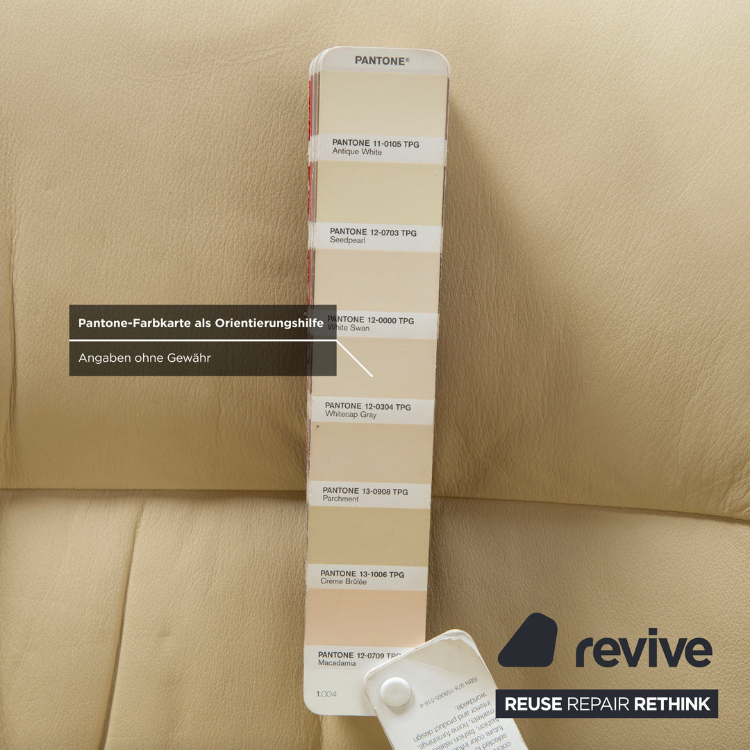 Stressless Eldorado Leder Sessel Creme Beige manuelle Funktion