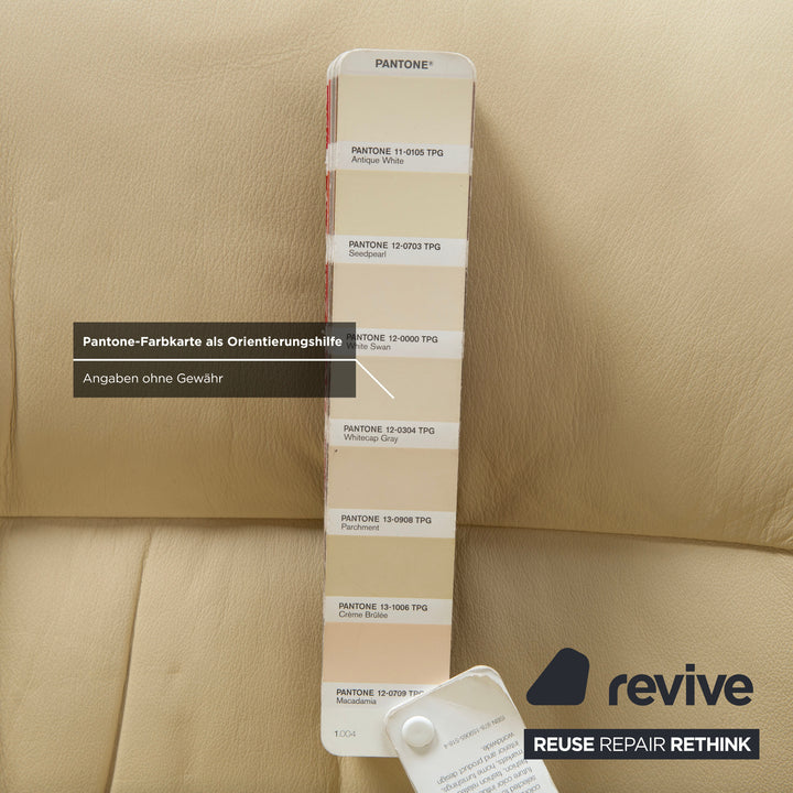 Stressless Eldorado Leder Sessel Creme Beige manuelle Funktion