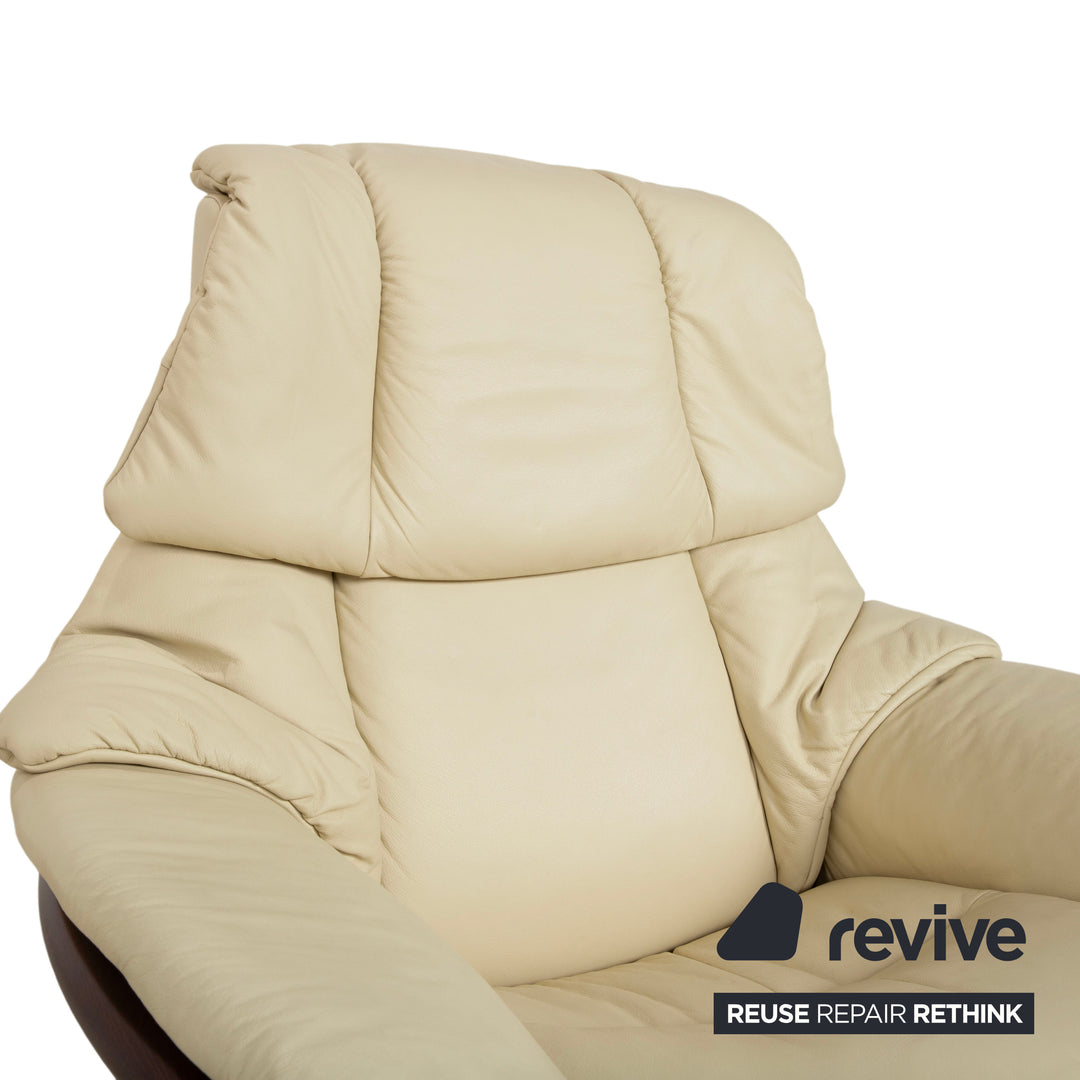 Stressless Eldorado Leder Sessel Creme Beige manuelle Funktion