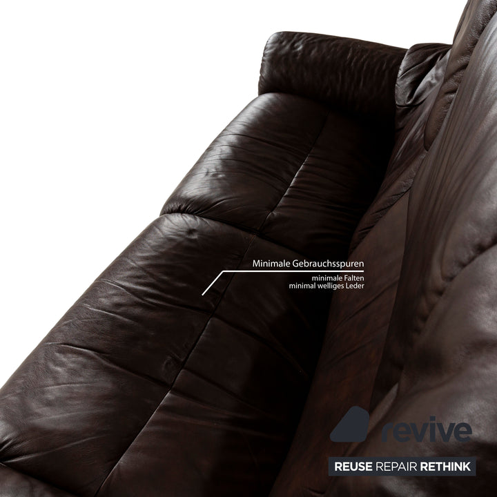 Stressless Eldorado Leather Two-Seater Brown Sofa Couch