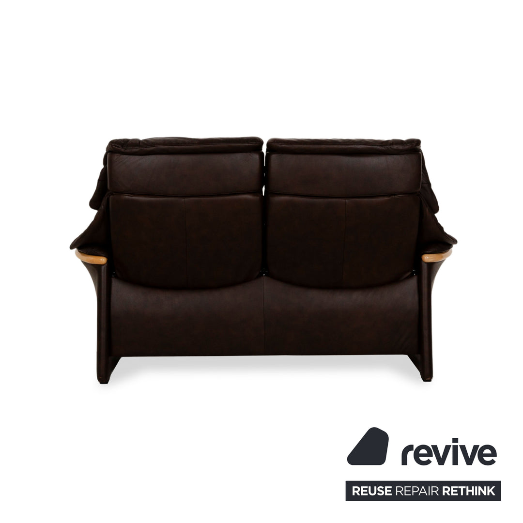 Stressless Eldorado Leather Two-Seater Brown Sofa Couch