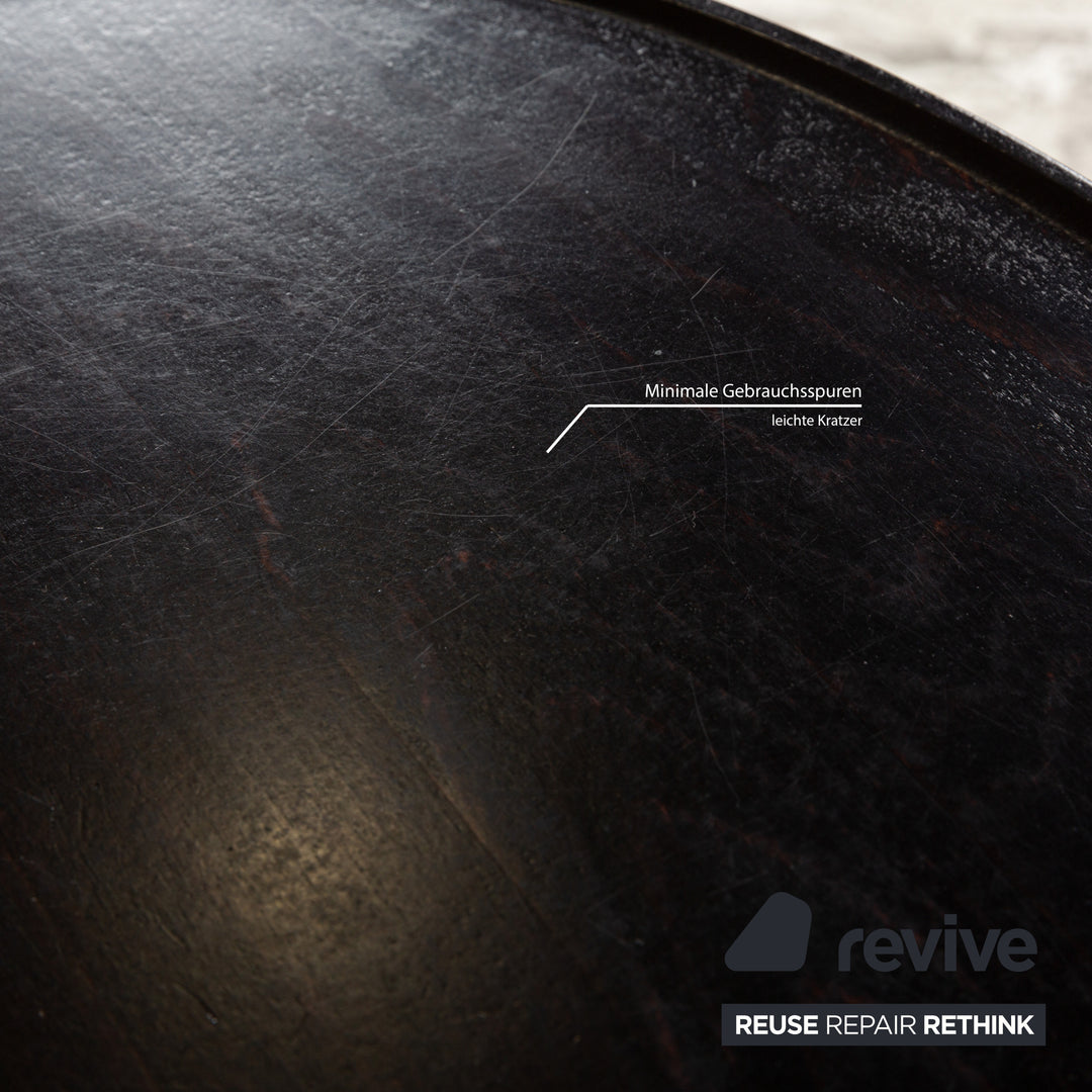 Table d'appoint Stressless Ellipse en bois noir et marron