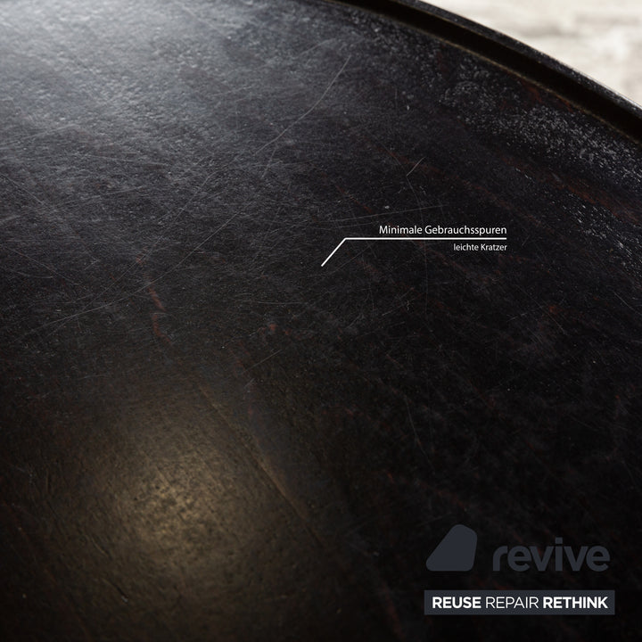 Table d'appoint Stressless Ellipse en bois noir et marron