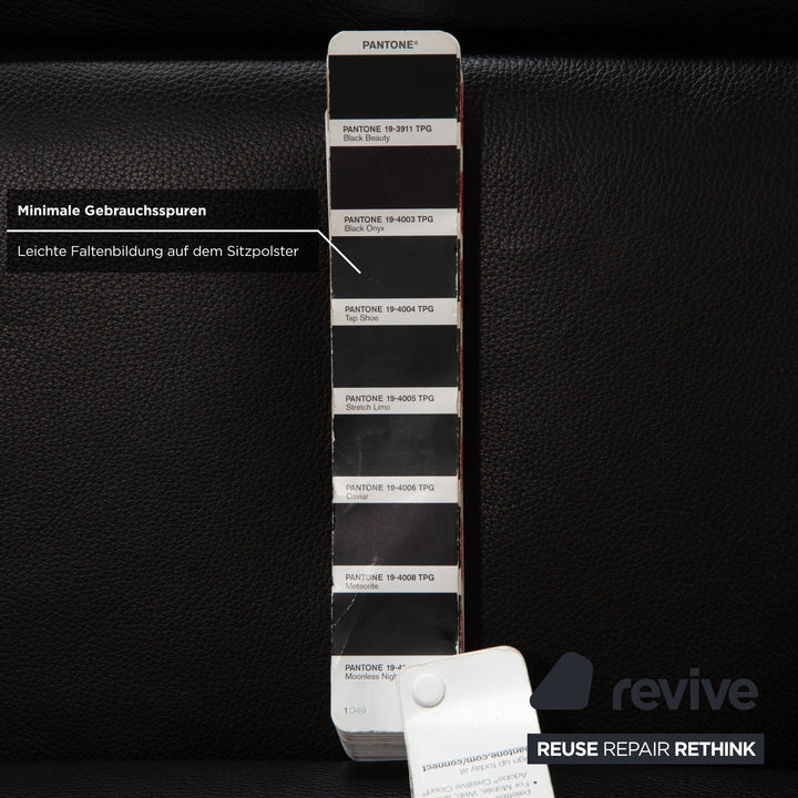 Stressless Emily Leder Ecksofa Schwarz elektrische Funktion Sofa Couch