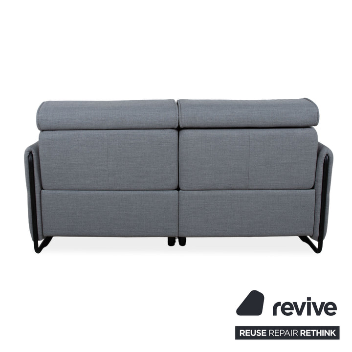 Stressless Emily Two-Seater Sofa, Fabric Grey, Electric Function Couch