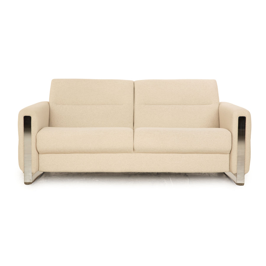 Stressless Fiona Fabric Two Seater Cream Sofa Couch