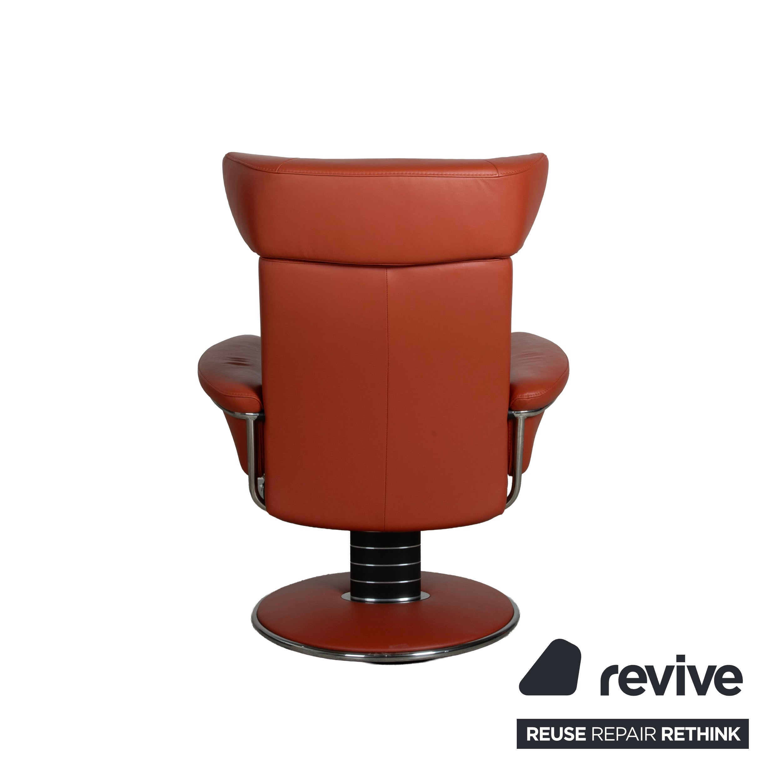 Stressless Jazz Leder 2x Sessel Rot Braun Rost manuelle Funktion Größe M und XL