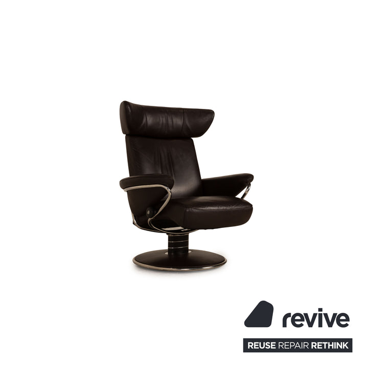 Stressless Jazz Leder Sessel Braun Dunkelbraun Größe M inkl. Hocker