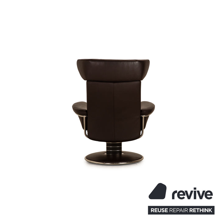 Stressless Jazz Leder Sessel Braun Dunkelbraun Größe M inkl. Hocker