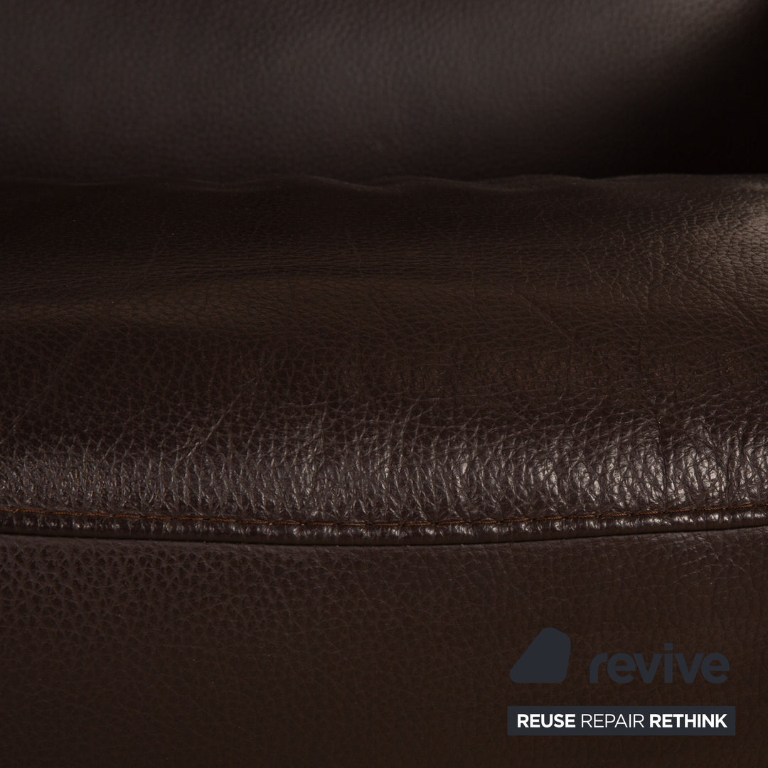 Stressless Jazz Leder Sessel Braun Dunkelbraun Größe M inkl. Hocker