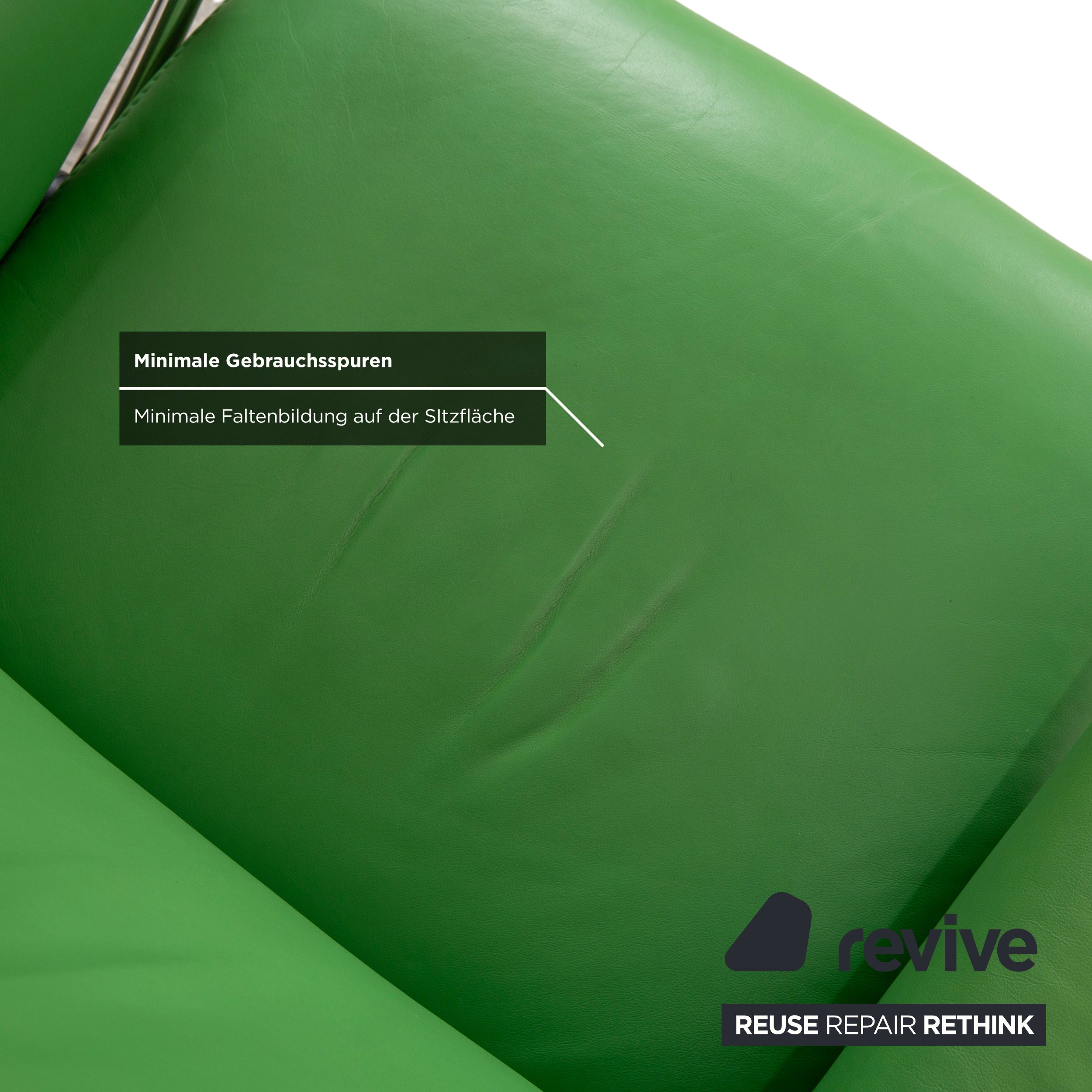 Stressless Jazz Leather Recliner Green incl. Footstool Reclining Function