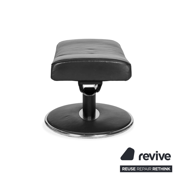 Stressless Jazz Leather Armchair incl. Footstool Blue Grey