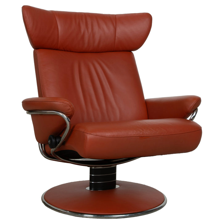 Stressless Jazz Leder Sessel Rot manuelle Funktion Größe XL