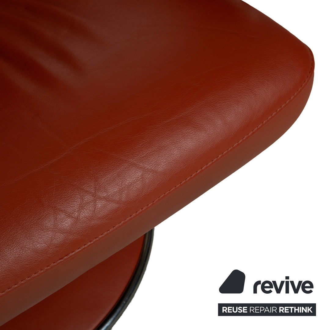 Stressless Jazz Leder Sessel Rot manuelle Funktion Größe XL