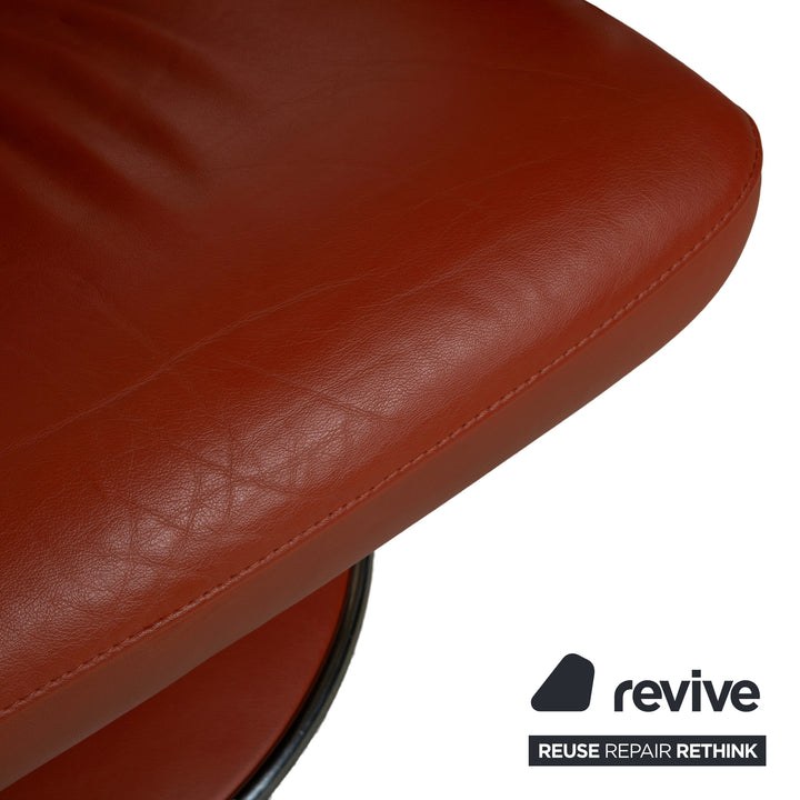 Stressless Jazz Leder Sessel Rot manuelle Funktion Größe XL