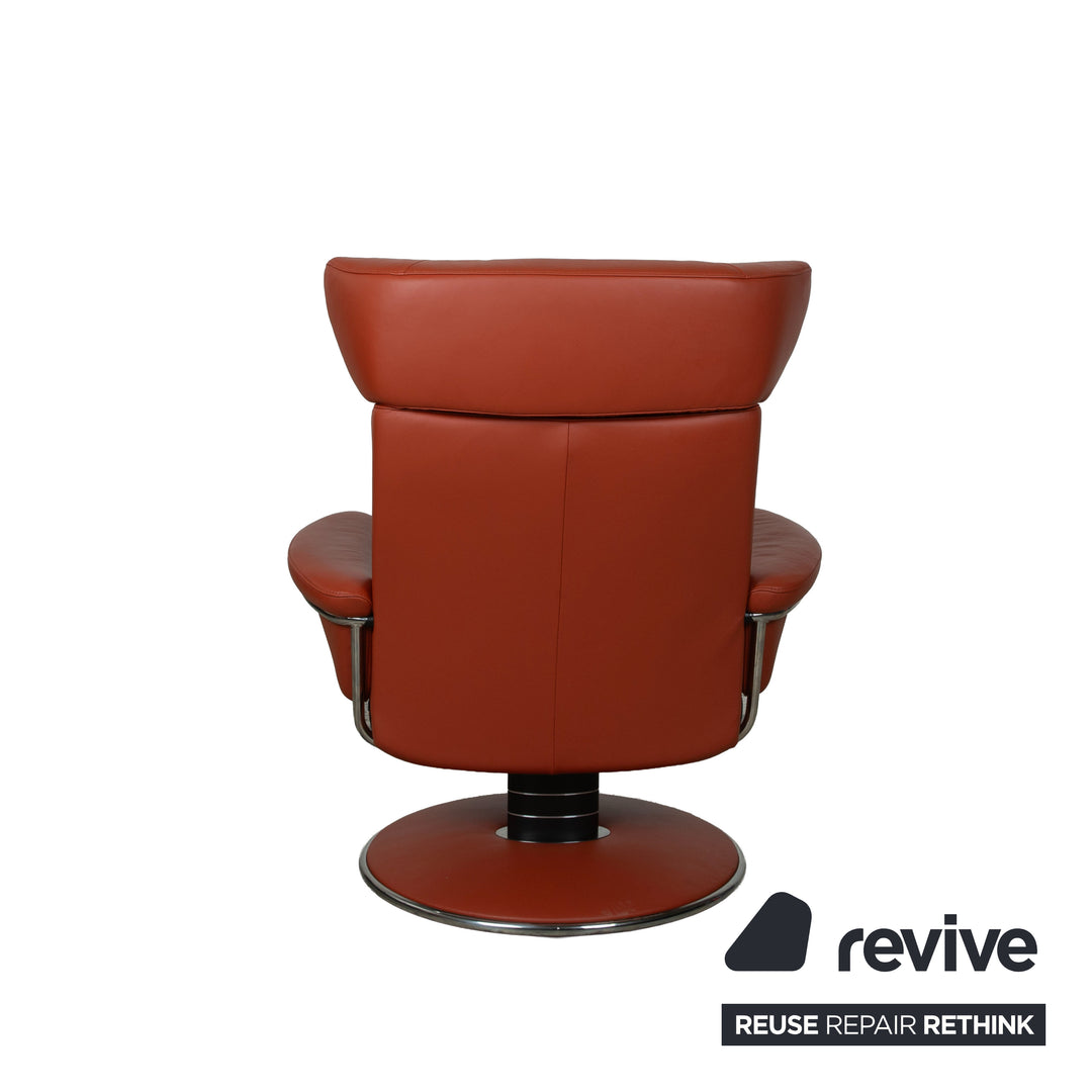 Stressless Jazz Leder Sessel Rot manuelle Funktion Größe XL