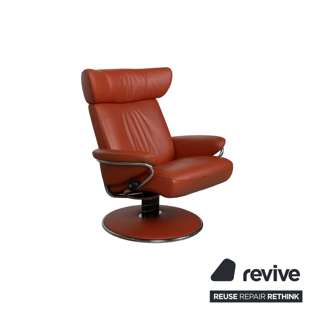 Stressless Jazz Leder Sessel Rot manuelle Funktion Größe XL